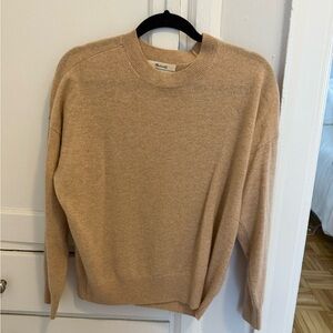 Madewell Crewneck Sweater in Tan